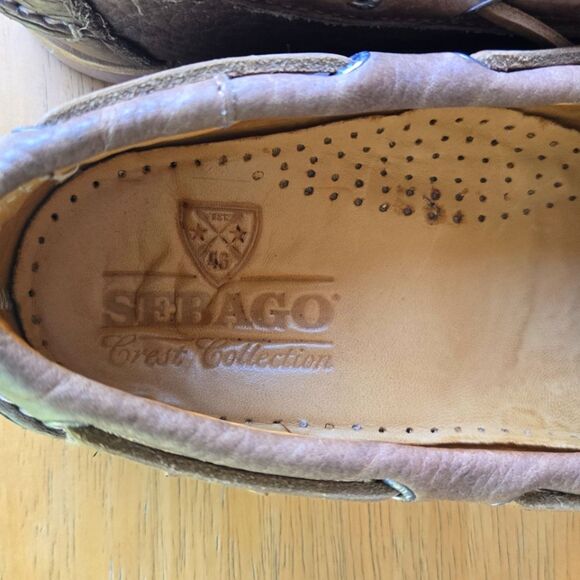 Sebago Docksides Leather loafers men's 10.5 Slip Resistant Non-Marking - Picture 8 of 11